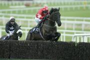 26 December 2005; Missed That, with David Casey up, clear the last on their way to winning The Durkan New Homes Novice Steeplechase. Leopardstown Racecourse, Co. Dublin. Picture credit: Pat Murphy / SPORTSFILE