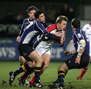 26 December 2005; Tommy Bowe, Ulster, is tackled by Rob Kearney, Leinster. Celtic League 2005-2006, Group A, Ulster v Leinster, Ravenhill, Belfast. Picture credit: Oliver McVeigh / SPORTSFILE
