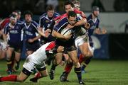 26 December 2005; Rob Kearney, Leinster, is tackled by Issac Boss, Ulster. Celtic League 2005-2006, Group A, Ulster v Leinster, Ravenhill, Belfast. Picture credit: Oliver McVeigh / SPORTSFILE *** Local Caption *** Monday 26th December 2005    Robert Kearney  tackled by Issac Boss  the Ulster V Leinster Celtic  Cup at Ravenhill Park, Belfast.    Picture Credit-Oliver Mc Veigh