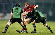 27 December 2005; Paul O'Connell, Munster, is tackled by David Gannon (4) and Paul Warwick, Connacht. Celtic League 2005-2006, Group A, Munster v Connacht, Thomond Park, Limerick. Picture credit: Brendan Moran / SPORTSFILE