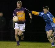 5 January 2006; PJ Banville, Wexford, in action against Thomas Burke, Wicklow. O'Byrne Cup, First Round, Wexford v Wicklow, Craanford GAA Ground, Craanford, Co. Wexford. Picture credit: Matt Browne / SPORTSFILE