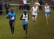 7 January 2006; Eventual winner Barnabas Kosgei, right, Kenya, races clear of Moses Kipsiro, Uganda, during the Senior Men's Event. IAAF International Cross Country, Stormont, Belfast. Picture credit: Damien Eagers / SPORTSFILE