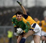 8 January 2006; Shane McInerney, Meath, in action against Gary Mullins, DCU. O'Byrne Cup, First Round, Meath v DCU, Pairc Tailteann, Navan, Co. Meath. Picture credit: Ray McManus / SPORTSFILE