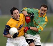 8 January 2006; Declan Lally, DCU, is tackled by Barry Lynch, Meath. O'Byrne Cup, First Round, Meath v DCU, Pairc Tailteann, Navan, Co. Meath. Picture credit: Ray McManus / SPORTSFILE