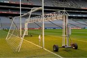 13 April 2014; The goal area at the Davin end in preperation for the game. Allianz Football League Division 1 Semi-Final, Derry v Mayo, Croke Park, Dublin. Picture credit: Ray McManus / SPORTSFILE