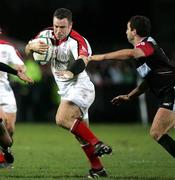 13 January 2006; Kevin Maggs, Ulster, is tackled by Federico Martin, Biarritz Olympique. Heineken Cup 2005-2006, Pool 4, Round 5, Ulster v Biarritz Olympique, Ravenhill, Belfast. Picture credit: Oliver McVeigh / SPORTSFILE