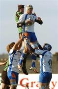 14 January 2006; Michael Macurdy, Montpellier, wins the lineout from Connacht's Christian Short. European Challenge Cup, Pool 5, Connacht v Montpellier, Sportsground, Galway. Picture credit: Damien Eagers / SPORTSFILE