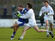 15 January 2006; Colm Parkinson, Laois, in action against David Lyons, Kildare. O'Byrne Cup, Second Round, Kildare v Laois, St. Conleth's Park, Newbridge, Co. Kildare. Picture credit: Pat Murphy / SPORTSFILE