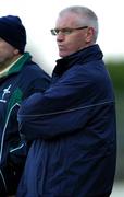 15 January 2006; John Crofton, Kildare manager, watches the closing minutes of the game. O'Byrne Cup, Second Round, Kildare v Laois, St. Conleth's Park, Newbridge, Co. Kildare. Picture credit: Pat Murphy / SPORTSFILE