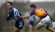 15 January 2006; Kevin Leahy, Dublin, in action against Padraig Curtis, Wexford. O'Byrne Cup, Second Round, Dublin v Wexford, O'Toole's GAA Club, Ayrefield Park, Coolock, Dublin. Picture credit: Brian Lawless / SPORTSFILE