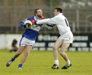 15 January 2006; Colm Parkinson, Laois, in action against John Doyle, Kildare. O'Byrne Cup, Second Round, Kildare v Laois, St. Conleth's Park, Newbridge, Co. Kildare. Picture credit: Pat Murphy / SPORTSFILE