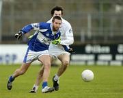 15 January 2006; Colm Parkinson, Laois, in action against David Lyons, Kildare. O'Byrne Cup, Second Round, Kildare v Laois, St. Conleth's Park, Newbridge, Co. Kildare. Picture credit: Pat Murphy / SPORTSFILE