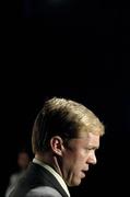 16 January 2006; Steve Staunton is interviewed after an FAI press conference to confirm his appointment as the new Manager of the Republic of Ireland Senior International Soccer Team. Mansion House, Dublin. Picture credit: Damien Eagers / SPORTSFILE