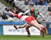 13 April 2014; Mickey Sweeney, Mayo, in action against Dermot McBride, Derry. Allianz Football League Division 1 Semi-Final, Derry v Mayo, Croke Park, Dublin. Picture credit: David Maher / SPORTSFILE