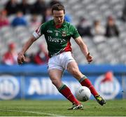 13 April 2014; Andy Moran, Mayo, score's his side's first goal. Allianz Football League Division 1 Semi-Final, Derry v Mayo, Croke Park, Dublin. Picture credit: David Maher / SPORTSFILE