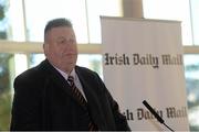 14 April 2014; John Corcoran, secretary Comhairle Ardoideachais, during the Irish Daily Mail Future Champions Awards 2014. Devere Hall, UCC Student Centre, UCC, Cork. Picture credit: Diarmuid Greene / SPORTSFILE