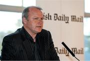 14 April 2014; Teddy McCarthy, Irish Daily Mail columnist and former Cork dual star, speaking during the Irish Daily Mail Future Champions Awards 2014, Devere Hall, UCC Student Centre, UCC, Cork. Picture credit: Diarmuid Greene / SPORTSFILE