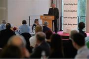 14 April 2014; Teddy McCarthy, Irish Daily Mail columnist and former Cork dual star, speaking during the Irish Daily Mail Future Champions Awards 2014, Devere Hall, UCC Student Centre, UCC, Cork. Picture credit: Diarmuid Greene / SPORTSFILE