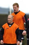 17 January 2006; Peter Stringer and Paul O'Connell in action during squad training. Munster Rugby Squad Training, Thomond Park, Limerick. Picture credit: Damien Eagers / SPORTSFILE