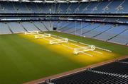 17 January 2006; A general view of Croke Park with artificial lights which are used to encourage the growth of the grass on the pitch. In a joint statement, the GAA, the IRFU and the FAI confirmed that agreement has been reached for the use of Croke Park for Rugby and Soccer International matches in 2007. Croke Park, Dublin. Picture credit; Pat Murphy / SPORTSFILE