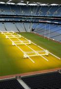 17 January 2006; A general view of Croke Park with artificial lights which are used to encourage the growth of the grass on the pitch. In a joint statement, the GAA, the IRFU and the FAI confirmed that agreement has been reached for the use of Croke Park for Rugby and Soccer International matches in 2007. Croke Park, Dublin. Picture credit; Pat Murphy / SPORTSFILE