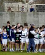 18 January 2006; Construction workers watch the start of the Junior Boys Race during the DCU Secondary Schools Invitational Cross Country Meet, St. Clare's Sportsgrounds, DCU, Dublin. Picture credit; Brian Lawless / SPORTSFILE