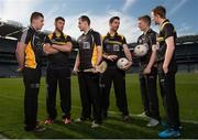 16 April 2014; Opel GAA ambassadors, from left to right, Ciaran Kilkenny, Dublin, Eoin Cadogan, Cork, Jackie Tyrrell, Kilkenny, Michael Darragh MacAuley, Dublin, Joe Canning, Galway, and Colm Cooper, Kerry, in attendance at the launch of the Opel Kit for Clubs 2014. For every test drive, car service or Opel purchase made through the Opel dealer network, your local GAA club is awarded points that can be redeemed against high quality kit for your club! Log onto opelkitforclubs.com and start earning points today. Croke Park, Dublin. Picture credit: David Maher / SPORTSFILE