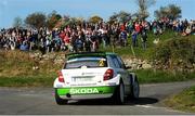 18 April 2014; Esapekka Lappi and Janne Ferm in a Skoda Fabia S2000 in action during the SS03 - Hamiltons 1. Circuit of Ireland International Rally, Co. Down. Picture credit: Philip Fitzpatrick / SPORTSFILE