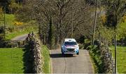 18 April 2014; Craig Breen and Scott Martin, Peugeot 208 T16, in action on SS3 Hamiltons Folly during the Circuit of Ireland Rally. ERC FIA European Rally Championship 2014. Ballynahinch, Co.Down. Picture credit: Barry Cregg / SPORTSFILE