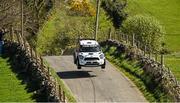 18 April 2014; Eugene Donnelly and Paul Kiely, Mini Countryman WRC, in action on SS3 Hamiltons Folly during the Circuit of Ireland Rally. ERC FIA European Rally Championship 2014. Ballynahinch, Co.Down. Picture credit: Barry Cregg / SPORTSFILE