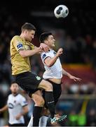 18 April 2014; Pat Hoban, Dundalk, in action against Jason McGuinness, Shamrock Rovers. Airtricity League Premier Division, Dundalk v Shamrock Rovers, Oriel Park, Dundalk, Co. Louth. Photo by Sportsfile