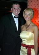 25 November 2005; Tyrone footballer Sean Cavanagh with girlfriend Fionnula Vernan at the 2005 Vodafone GAA All-Star Awards. Citywest Hotel, Dublin. Picture credit: Brendan Moran / SPORTSFILE