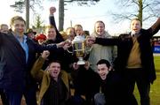 26 January 2006; The winning connections of Dun Doire, back row l to r; Kevin Brady, Tony Creegan, Damien Clarke, Keith Callaghan, Tommy Spallen, front row l to r;   Jimmy Dowd and Pat Max celebrate victory in the Ellen Construction Thyestes Handicap Steeplechase. Gowran Park Racecourse, Gowran, Co. Kilkenny. Picture credit: Matt Browne / SPORTSFILE