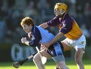 29 January 2006; Derek O'Reilly, Dublin, in action against Eoin Quigley, Wexford. Walsh Cup, Dublin v Wexford, Parnell Park, Dublin. Picture credit: Brian Lawless / SPORTSFILE