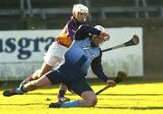 29 January 2006; Tom Brady, Dublin, in action against Des Mythen, Wexford. Walsh Cup, Dublin v Wexford, Parnell Park, Dublin. Picture credit: Brian Lawless / SPORTSFILE
