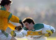 29 January 2006; John Reynolds, Offaly, in action against Seamus Kenny, Meath. O'Byrne Cup Final, Meath v Offaly, Pairc Tailteann, Navan, Co. Meath. Picture credit: Ray McManus / SPORTSFILE