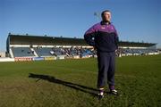 29 January 2006; Wexford goalkeeper Damien Fitzhenry stands for the National Anthem. Walsh Cup, Dublin v Wexford, Parnell Park, Dublin. Picture credit: Brian Lawless / SPORTSFILE
