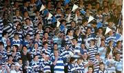 29 January 2006; Blackrock supporters cheer on their side during the game. Leinster Schools Senior Cup, First Round, Blackrock v Terenure, Donnybrook, Dublin. Picture credit; Ciara Lyster / SPORTSFILE