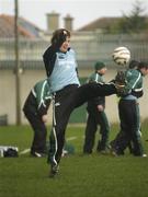 30 January 2006; Brian O'Driscoll practices his ball control during Ireland rugby squad training. Lansdowne Road, Dublin. Picture credit: Pat Murphy / SPORTSFILE