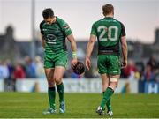 19 April 2014; Connacht's Dave McSharry, left, and Conor Gilsenan after defeat to Munster. Celtic League 2013/14 Round 20, Connacht v Munster. The Sportsground, Galway. Picture credit: Diarmuid Greene / SPORTSFILE