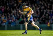 20 April 2014; Patrick Donnellan, Clare, celebrates after scoring his side's second goal in the second half. Allianz Hurling League Division 1 semi-final, Clare v Tipperary, Gaelic Grounds, Limerick. Picture credit: Ray McManus / SPORTSFILE