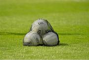 19 April 2014; A bag of gaelic footballs. Cadbury GAA Football U21 Championship Semi-Final, Cork v Roscommon, O'Moore Park, Portlaoise, Co. Laois. Picture credit: Piaras Ó Mídheach / SPORTSFILE