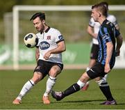 21 April 2014; Richie Towell, Dundalk, in action against James O'Brien, Athlone Town. Airtricity League Premier Division, Athlone Town v Dundalk, Athlone Town Stadium, Athlone, Co. Westmeath. Picture credit: David Maher / SPORTSFILE