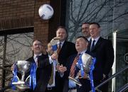 30 January 2006; Brendan Murphy, Chief Executive, Allianz Ireland, Tyrone manager Mickey Harte, GAA President Sean Kelly, Tipperary manager Michael 'Babs' Keating, Cork manager John Allen and Dublin manager Paul Caffrey at the launch of the 2006 Allianz National Hurling and Football Leagues. Allianz Ireland, Burlington House, Burlington Road, Dublin. Picture credit: Ray McManus / SPORTSFILE