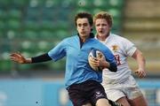 30 January 2006; Michael Twomey, St. Michael's College, goes past John Downey, Presentation College Bray. Leinster Schools Senior Cup, First Round, Presentation College Bray v St. Michael's College, Donnybrook, Dublin. Picture credit; Pat Murphy / SPORTSFILE
