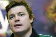 31 January 2006; Brian O'Driscoll speaking during an Ireland Rugby press conference. Killiney Castle, Killiney, Co. Dublin. Picture credit; Pat Murphy / SPORTSFILE