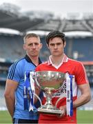 22 April 2014; In attendance at a photocall ahead of the Allianz Football League Divison 1 Final in Croke Park next weekend are Eoghan O'Gara, left, Dublin and Chrissy McKeigue, Derry. Croke Park, Dublin. Picture credit: Brendan Moran / SPORTSFILE