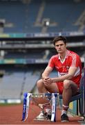 22 April 2014; In attendance at a photocall ahead of the Allianz Football League Divison 1 Final in Croke Park next weekend is Chrisy McKeigue, Derry, with the Division 1 trophy. Croke Park, Dublin. Picture credit: Brendan Moran / SPORTSFILE