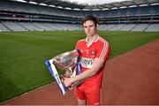 22 April 2014; In attendance at a photocall ahead of the Allianz Football League Divison 1 Final in Croke Park next weekend is Chrisy McKeigue, Derry, with the Division 1 trophy. Croke Park, Dublin. Picture credit: Brendan Moran / SPORTSFILE