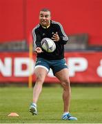 22 April 2014; Munster's Simon Zebo in action during squad training ahead of their Heineken Cup semi-final against Toulon on Sunday. Munster Rugby Squad Training, Musgrave Park, Cork. Picture credit: Diarmuid Greene / SPORTSFILE